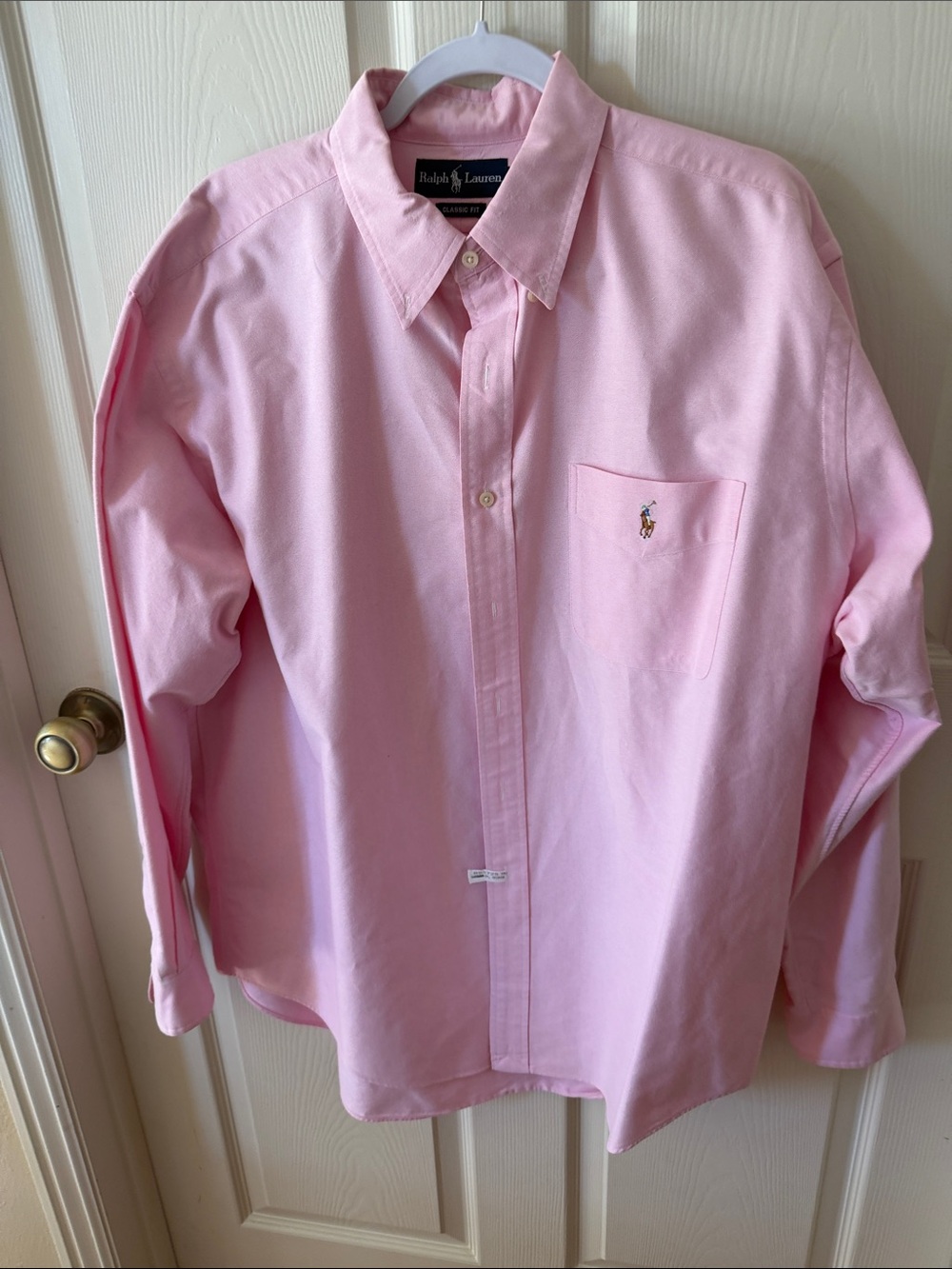 Ralph Lauren Light Pink Classic Button-Down Oxford Shirt Sz XL. See Pictures